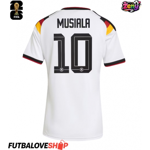 Dres Nemecko Jamal Musiala #10 Domáci pre Ženy MS 2026 Krátky Rukáv